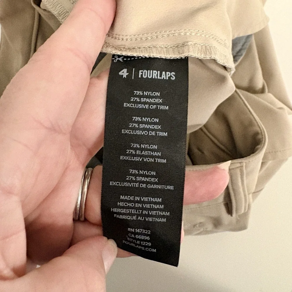 Fourlaps 4laps Short Khaki Sz 32 Chino Preppy
